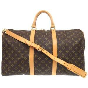 LOUIS VUITTON Brown Monogram Boston Bag
